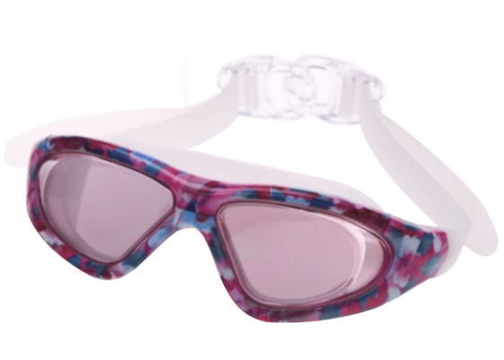 Les lunettes réglables de natation de silicone d'angle ont adapté le logo/couleur aux besoins du client