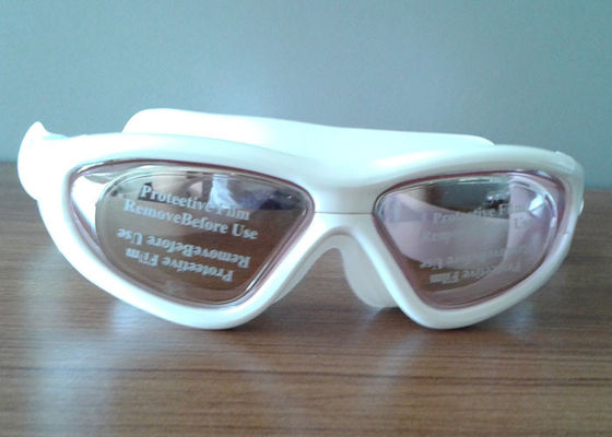 100% lunettes écologiques de natation de silicone, lunettes antibrouillard de bain